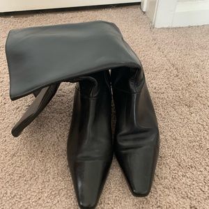 Banana Republic Black Leather Boots.